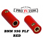 BNN 55G PLF RED Pro.fi.con female banana socket κόκκινη οικονομική επίχρυση θηλυκή μπανάνα φις